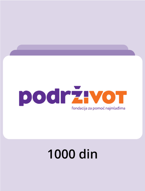 Donacija od 1000 dinara fondaciji "Podrži Život"