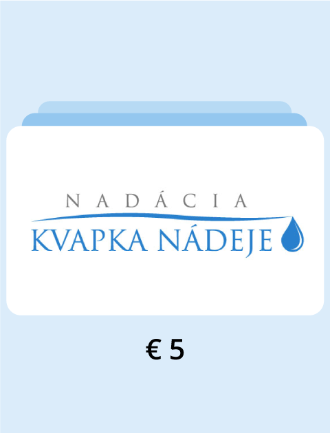Darovať 5 € nadácii Kvapka Nádeje