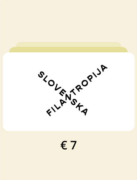 Donacija Slovenski Filantropiji v vrednosti 7 €
