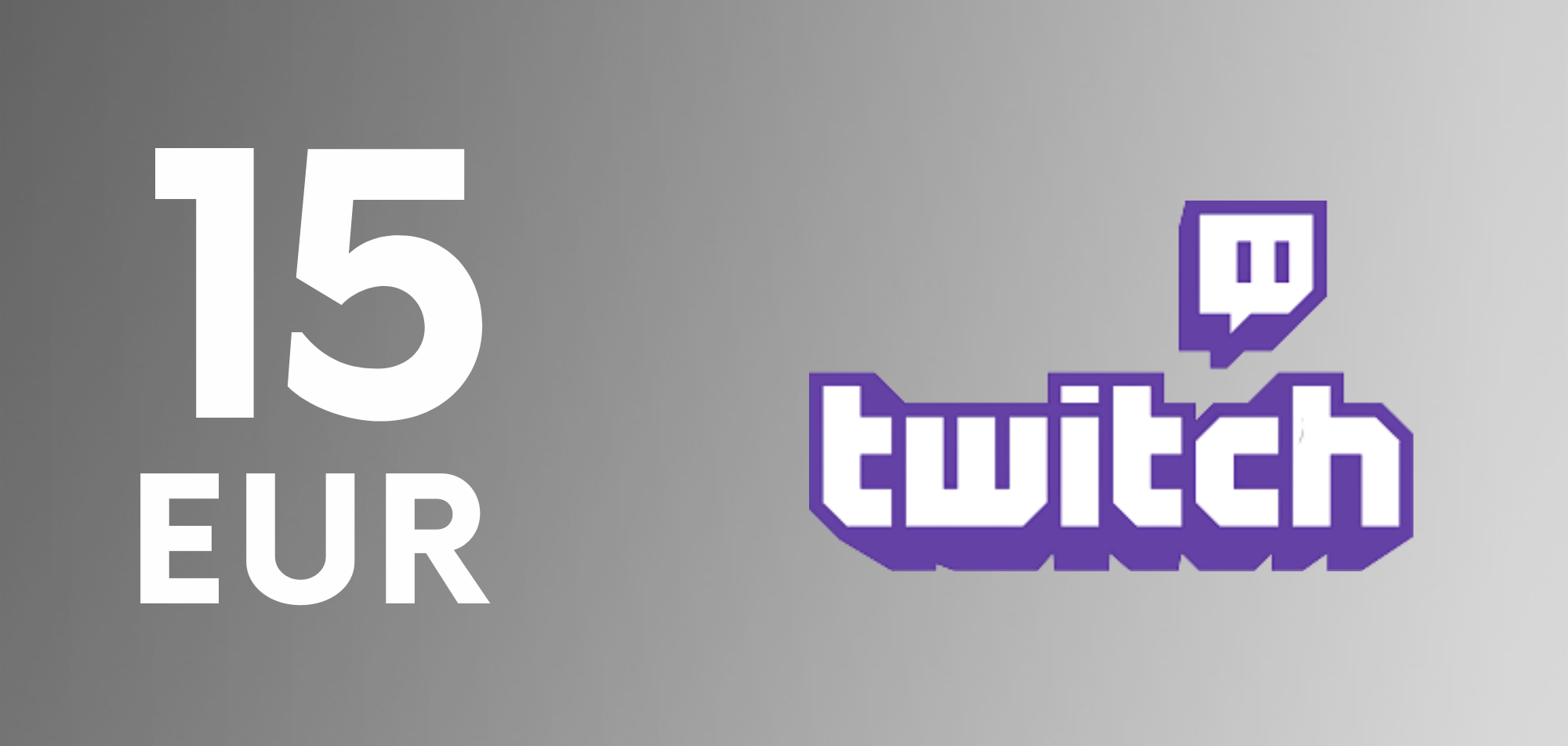 15 EUR poukážka pre Twitch
