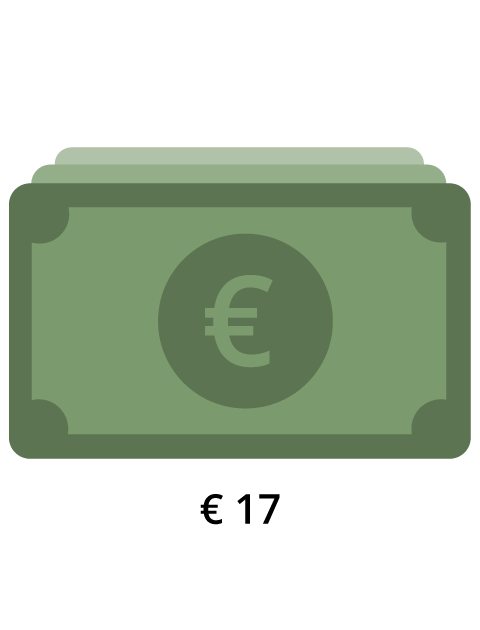 Κατάθεση €17 στο λογαριασμό μου