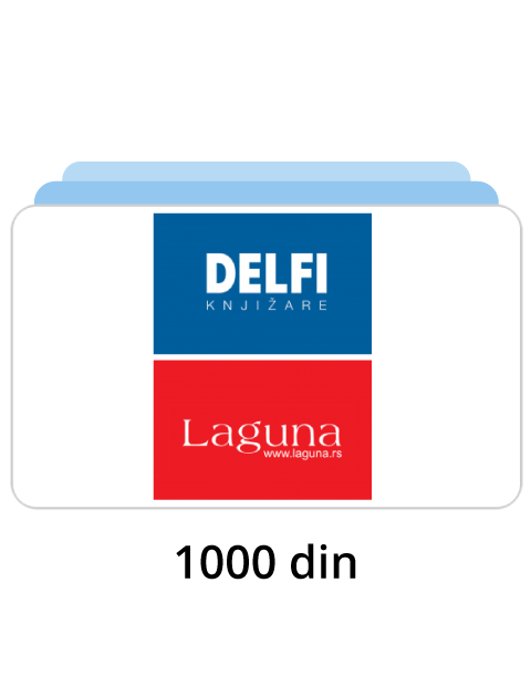 Delfi i Laguna vaučer - 1000 dinara