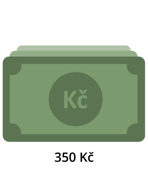 Poslat 350 Kč na svůj bankovní účet