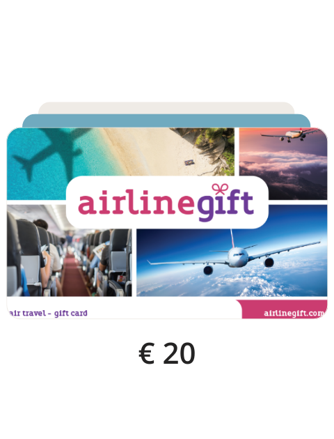 20€ vertės „AirlineGift“ e-dovanų kortelė