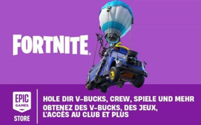 30 CHF - Epic (Fortnite V- Bucks) eGift Card