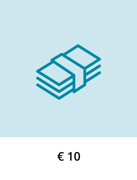 10 € - Auszahlung auf Ihr Konto
