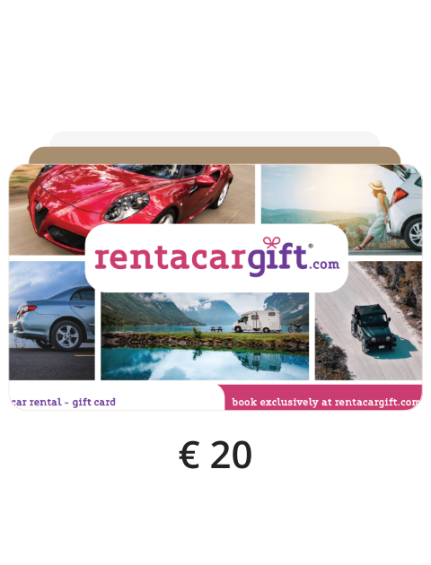 20€ vertės „RentacarGift“ e-dovanų kortelė