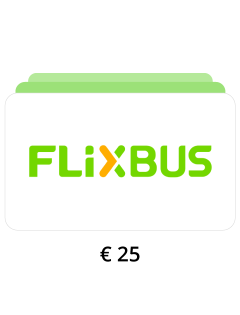 25€ vertės „Flixbus“ dovanų kuponas