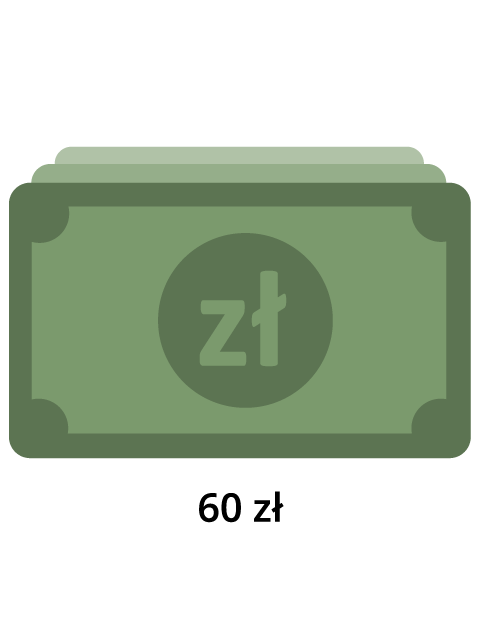 60 PLN na Twoje konto bankowe
