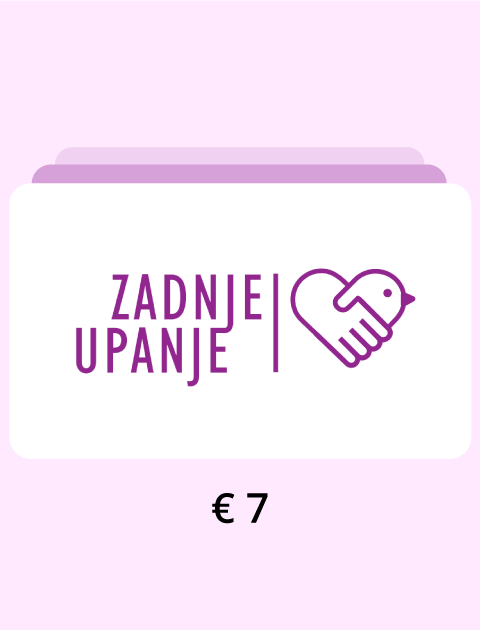 Donacija Zavodu Zadnje upanje v vrednosti 7 €