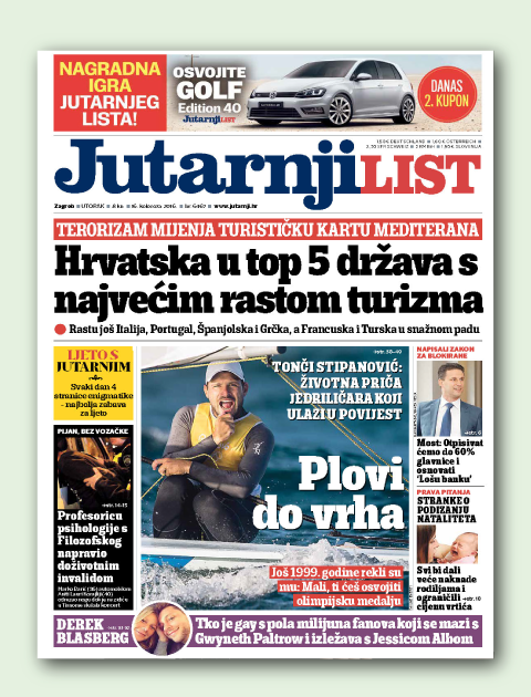 Pretplata na časopis Jutarnji list - 30 brojeva