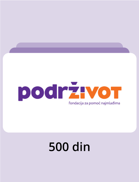 Donacija od 500 dinara fondaciji "Podrži Život"