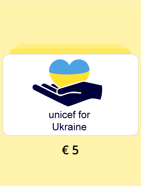 5€ „Unicef" auka Ukrainos žmonėms